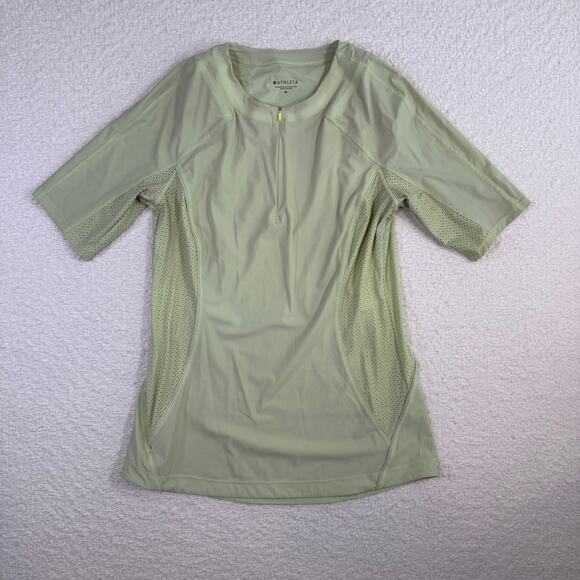 Athleta Tops - ATHLETA womens Pacifica II Tee Rashguard Top light yellow/green size med